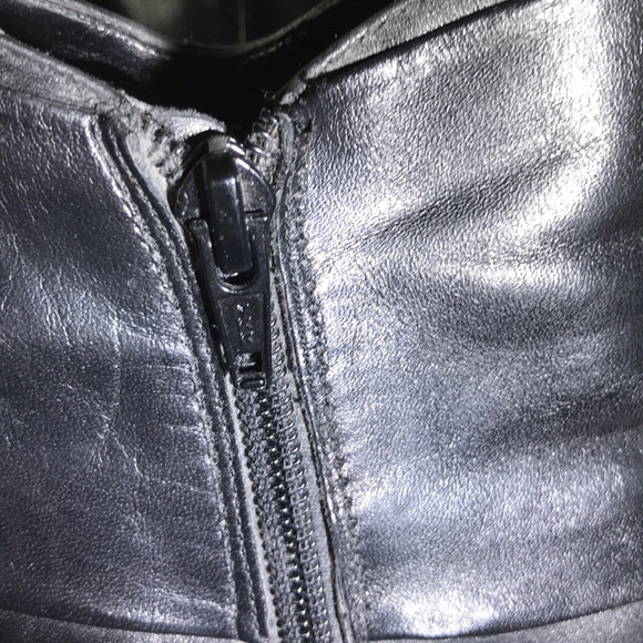 Gianni Bini Black Leather Ankle Boots Size 7.5M - Picture 3 of 8